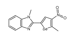 1-methyl-2-(5'-methyl-4'-nitro-2'-selenienyl)benzimidazole Structure