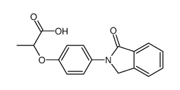 2-[4-(3-oxo-1H-isoindol-2-yl)phenoxy]propanoic acid结构式
