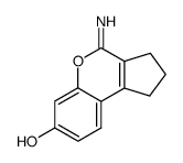 7-hydroxy-2,3-dihydro-1H-cyclopenta[c]chromen-4-one-imine Structure