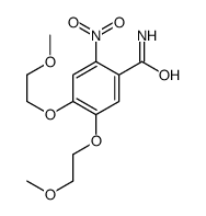 4,5-bis(2-methoxyethoxy)-2-nitrobenzamide Structure