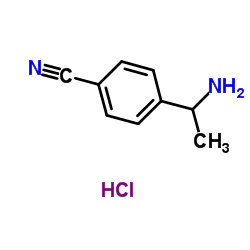 4-(1-Aminoethyl)benzonitrile hydrochloride Structure