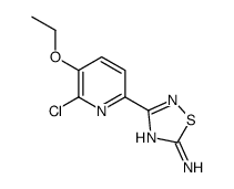 3-(6-chloro-5-ethoxypyridin-2-yl)-1,2,4-thiadiazol-5-amine结构式