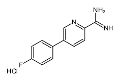 5-(4-fluorophenyl)pyridine-2-carboximidamide,hydrochloride Structure