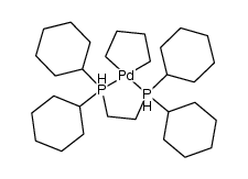 [1,2-bis(dicyclohexylphosphino)ethane](butane-1,4-diyl)palladium(II) Structure