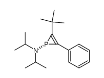 (2-tert-Butyl-3-phenyl-phosphiren-1-yl)-diisopropyl-amine Structure