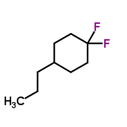 1,1-Difluoro-4-propylcyclohexane结构式