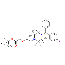 tert-Butyl Cetirizine-d8 Structure