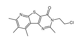 3-(2-chloroethyl)-2,7,8,9-tetramethylpyrido[3',2':4,5]thieno[3,2-d]pyrimidin-4(3H)-one Structure