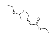 Acetic acid, (5-ethoxydihydro-3(2H)-furanylidene)-, ethyl ester, (Z)- (9CI) Structure