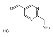 2-(aminomethyl)pyrimidine-5-carbaldehyde,hydrochloride结构式