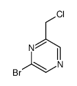 2-bromo-6-(chloromethyl)pyrazine Structure
