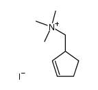 cyclopent-2-enylmethyl-trimethyl-ammonium, iodide Structure