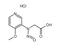 N-nitroso-N-(4-methoxypyrid-3-yl)glycine dihydrochloride Structure