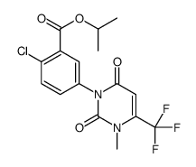 propan-2-yl 2-chloro-5-[3-methyl-2,6-dioxo-4-(trifluoromethyl)pyrimidi n-1-yl]benzoate结构式