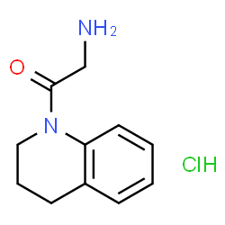2-Amino-1-[3,4-dihydro-1(2H)-quinolinyl]-1-ethanone hydrochloride structure