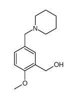 (2-Methoxy-5-piperidin-1-ylmethyl-phenyl)-methanol结构式