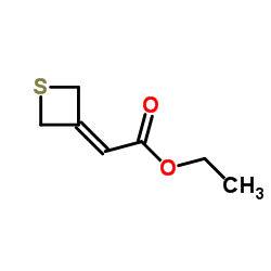 2-(硫杂环丁烷-3-基亚甲基)乙酸乙酯结构式