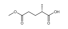 (S)-5-methoxy-2-methyl-5-oxopentanoic acid Structure