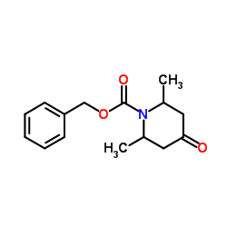 2,6-二甲基-4-氧代哌啶-1-甲酸苄酯结构式
