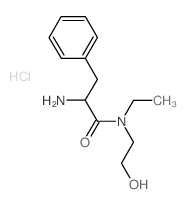 2-Amino-N-ethyl-N-(2-hydroxyethyl)-3-phenylpropanamide hydrochloride结构式