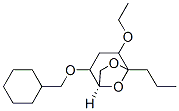 6,8-Dioxabicyclo3.2.1octane, 2-(cyclohexylmethoxy)-4-ethoxy-5-propyl-, 1R-(exo,exo)-结构式