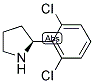 (2S)-2-(2,6-DICHLOROPHENYL)PYRROLIDINE Structure