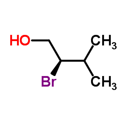 (2R)-2-Bromo-3-methyl-1-butanol结构式