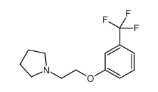 3-(2-吡咯烷o乙氧基)三氟甲苯结构式