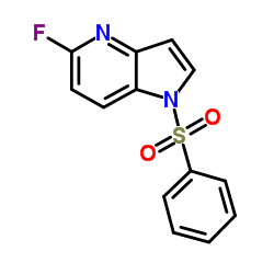 5-Fluoro-1-(phenylsulfonyl)-1H-pyrrolo[3,2-b]pyridine Structure