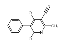 3-氰基-4,6-二羟基-2-甲基-5-苯基吡啶结构式