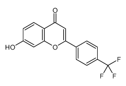 7-hydroxy-2-[4-(trifluoromethyl)phenyl]chromen-4-one Structure