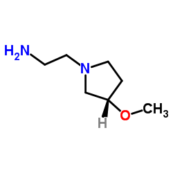 2-[(3S)-3-Methoxy-1-pyrrolidinyl]ethanamine结构式