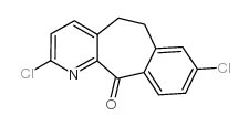 2,8-Dichloro-5,6-dihydro-11H-benzo[5,6]cyclohepta[1,2-b]pyridin-11-one结构式