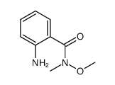 2-Amino-N-methoxy-N-methyl-benzamide structure