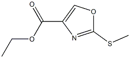 2-Methylsulfanyl-oxazole-4-carboxylic acid ethyl ester结构式