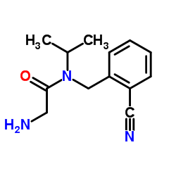 N-(2-Cyanobenzyl)-N-isopropylglycinamide Structure