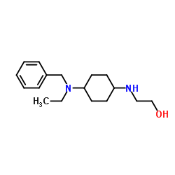 2-({4-[Benzyl(ethyl)amino]cyclohexyl}amino)ethanol Structure