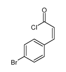 (2E)-3-(4-Bromophenyl)acryloyl chloride结构式