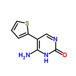 4-Amino-5-(2-thienyl)pyrimidin-2(1H)-one Structure