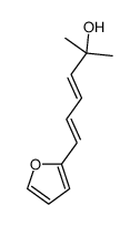 6-(furan-2-yl)-2-methylhexa-3,5-dien-2-ol结构式