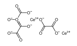 tris[oxalate(2-)]dicerium structure