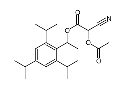 1-(2,4,6-triisopropylphenyl)ethyl 2-acetoxy-2-cyanoacetate Structure