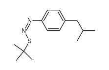 (Z)-1-(tert-butylthio)-2-(4-isobutylphenyl)diazene Structure