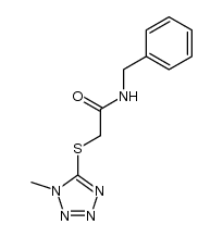 2-(1-methyl-1H-tetrazol-5-ylthio)-N-benzylacetamide Structure