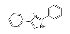 <4-15N>-3,5-diphenyl-1H-1,2,4-triazole结构式
