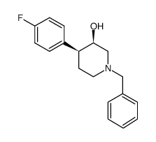 (3R,4S)-1-benzyl-4-(4-fluorophenyl)piperidin-3-ol Structure