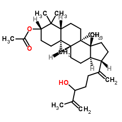 (3β)-24-Hydroxydammara-20,25-dien-3-yl acetate structure