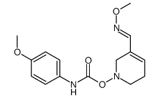 [5-[(E)-methoxyiminomethyl]-3,6-dihydro-2H-pyridin-1-yl] N-(4-methoxyphenyl)carbamate Structure