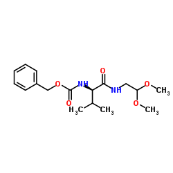 (R)-benzyl (1-((2,2-dimethoxyethyl)amino)-3-methyl-1-oxobutan-2-yl)carbamate Structure