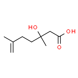 3,6-DIMETHYL-3-HYDROXY-6-HEPTENOIC ACID结构式